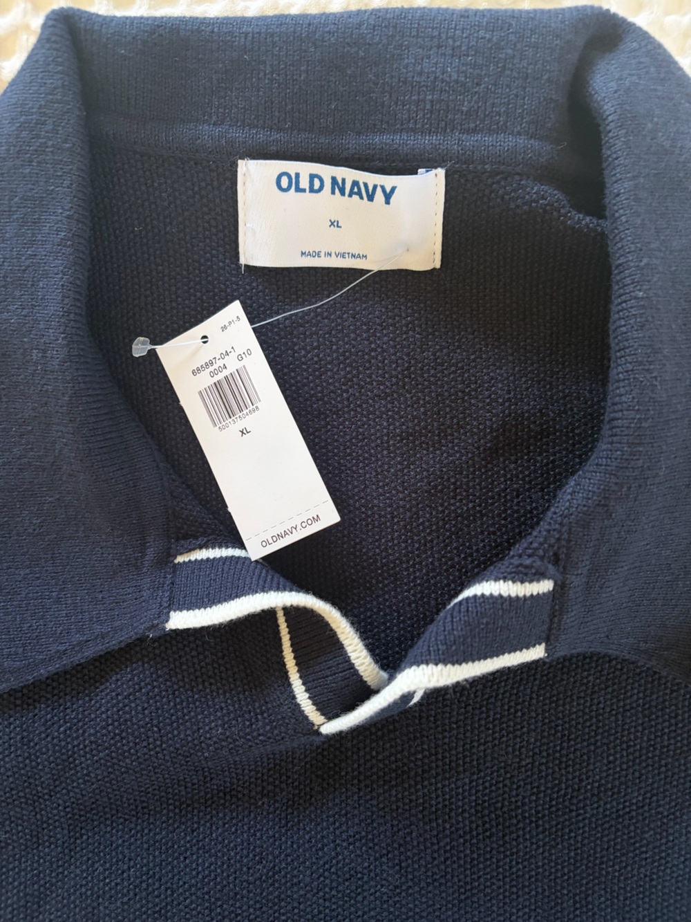 Old Navy Men's Navy Short Sleeve Knit  Polo NWT